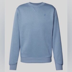G-Star Raw Core Sweatshirt Crewneck Baby Blue Long Sleeve Fleece